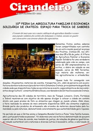 CIRANDEIRO TEMÁRICO X FEIRA DA AGRICULTURA FAMILIAR