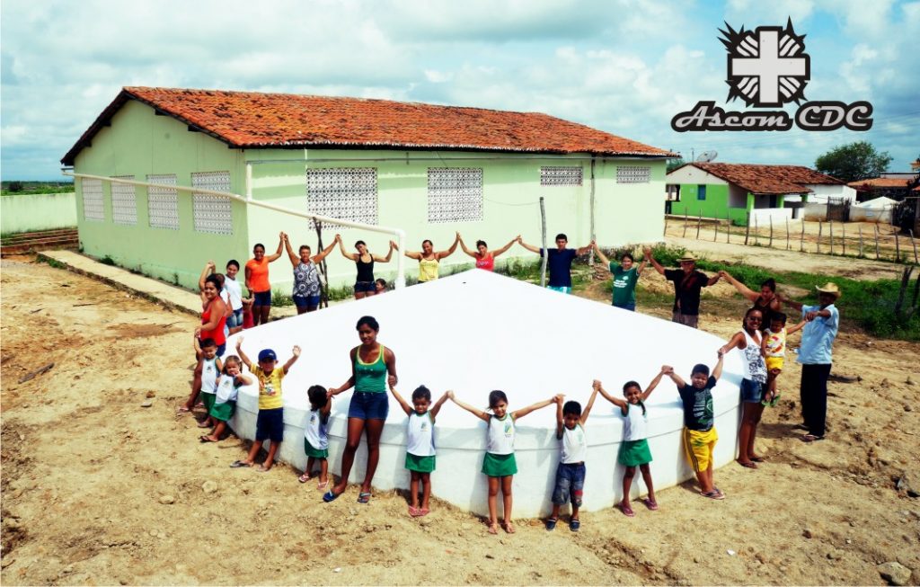 PRIMEIRA CISTERNA DO PROJETO NACIONAL DE CISTERNA NAS ESCOLAS FOI CONSTRUÍDA EM NOVA RUSSAS