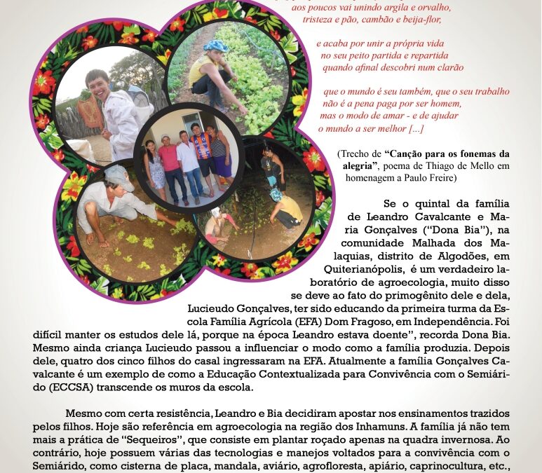 EDUCAÇÃO CONTEXTUALIZADA TRANSFORMA A VIDA DE FAMÍLIAS NO SEMIÁRIDO