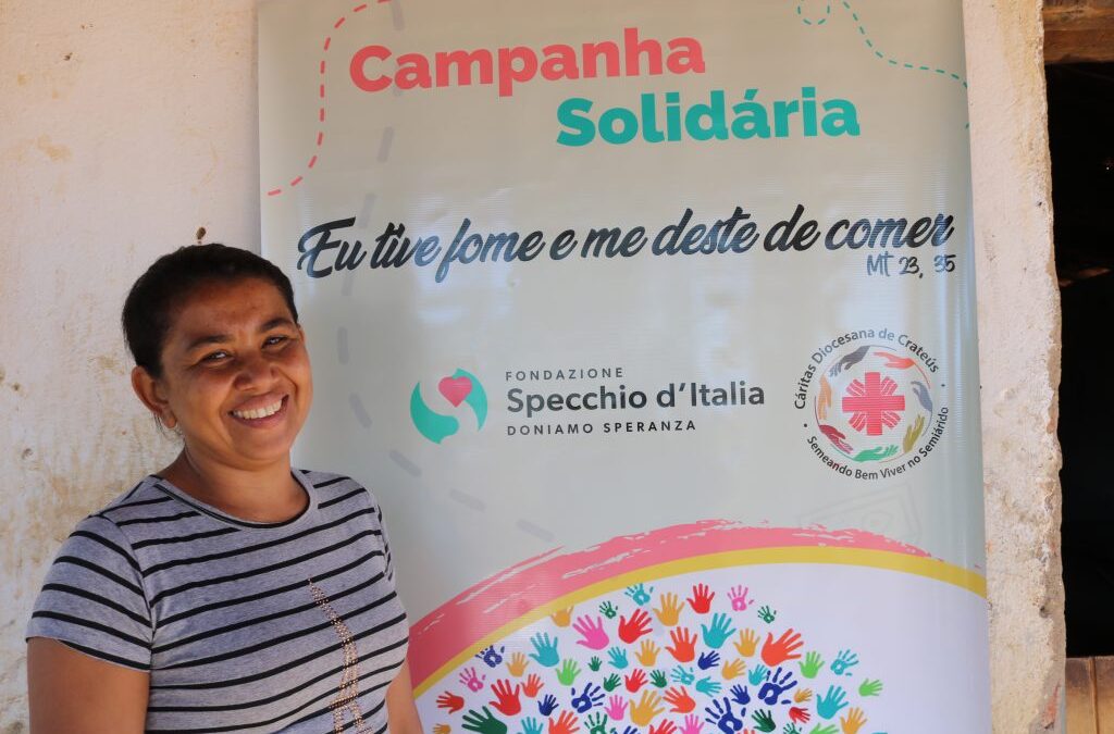 FAMÍLIAS DO SERTÃO SÃO BENEFICIADAS COM CESTAS ARRECADADAS POR FUNDAÇÃO ITALIANA